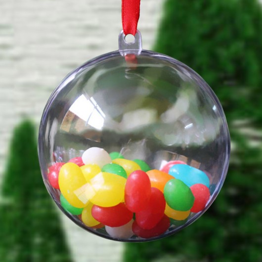 Clear Plastic Ornaments Jelly Beans
